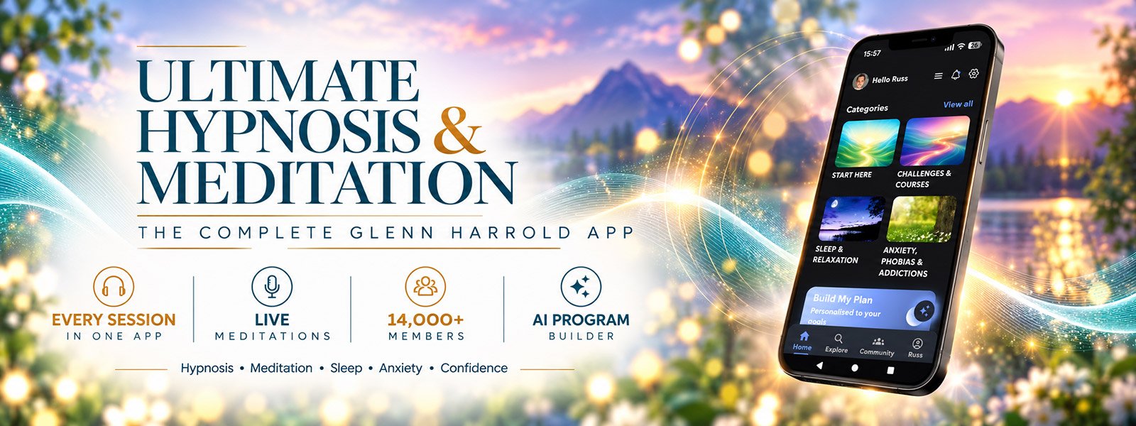 Ultimate Hypnosis & Meditation app by Glenn Harrold