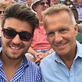 Glenn Harrold & Son Lee Harrold at Wimbledon Tennis 2015