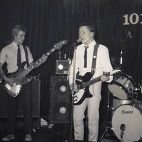 Glenn Harrold with his band The Vagrants (AKA The Sugar Ray Five) at the 101 Club in 1980
