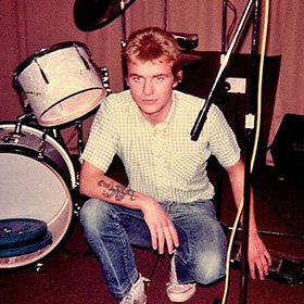 Glenn Harrold at 17 setting up the gear!