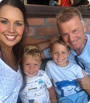 Glenn and his family living in the Algarve, Portugal